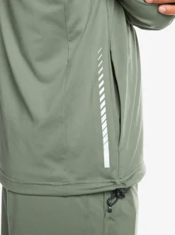 Quiksilver Knit Training Technical Zip-Up Hoodie Laurel Wreath Shop