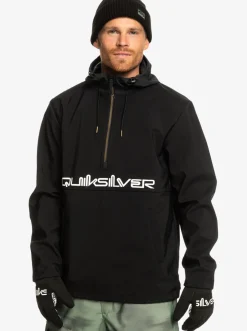 Quiksilver Live For The Ride Softshelll Technical Hoodie True Black Flash Sale