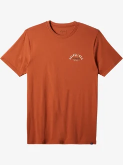 Quiksilver Logo Lockup T-Shirt Baked Clay Cheap