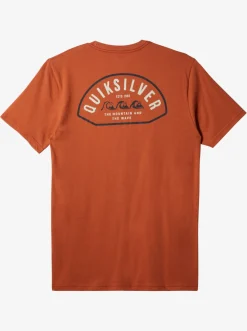 Quiksilver Logo Lockup T-Shirt Baked Clay Cheap