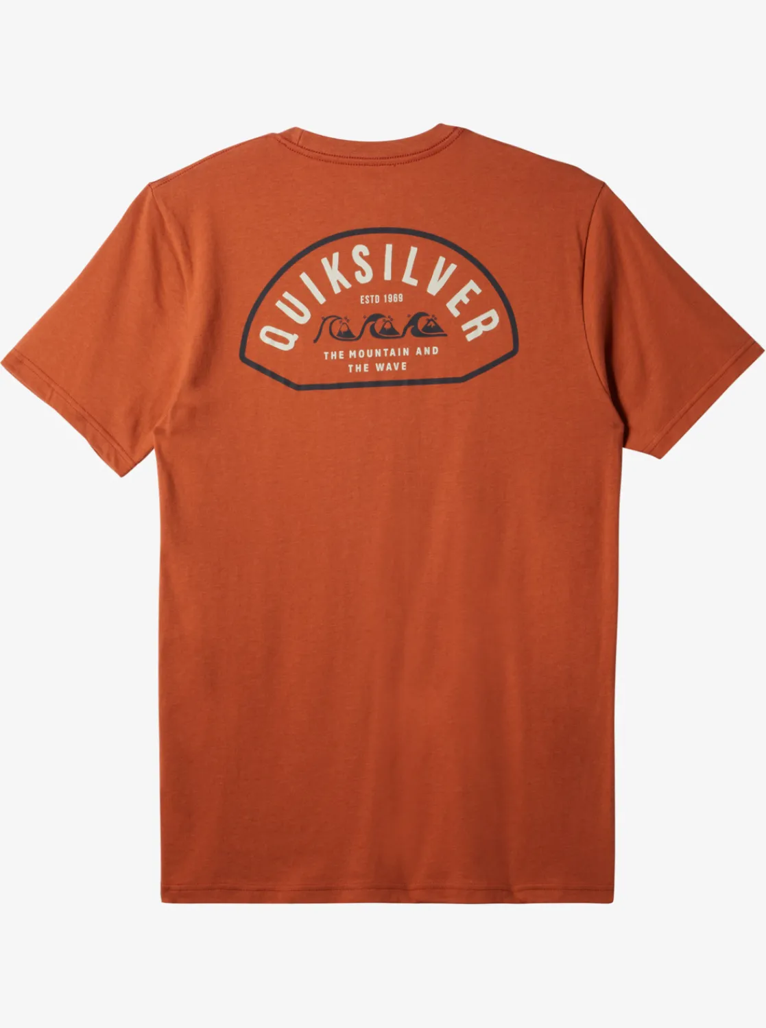 Quiksilver Logo Lockup T-Shirt Baked Clay Cheap