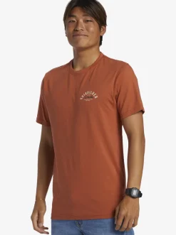 Quiksilver Logo Lockup T-Shirt Baked Clay Cheap