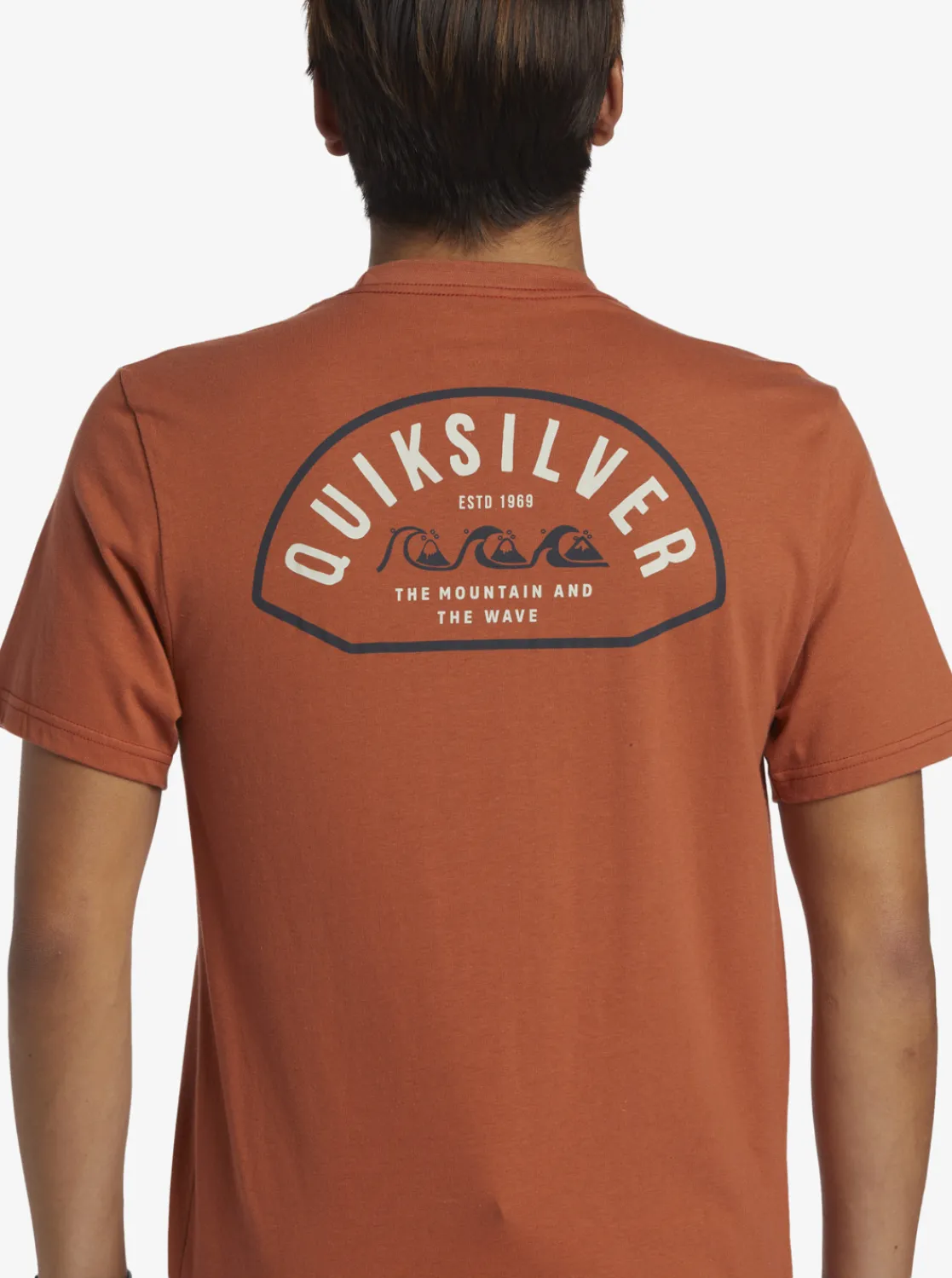 Quiksilver Logo Lockup T-Shirt Baked Clay Cheap