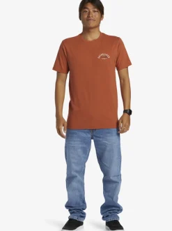 Quiksilver Logo Lockup T-Shirt Baked Clay Cheap