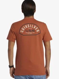 Quiksilver Logo Lockup T-Shirt Baked Clay Cheap