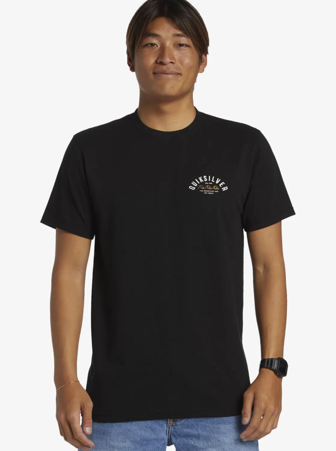 Quiksilver Logo Lockup T-Shirt Black Fashion