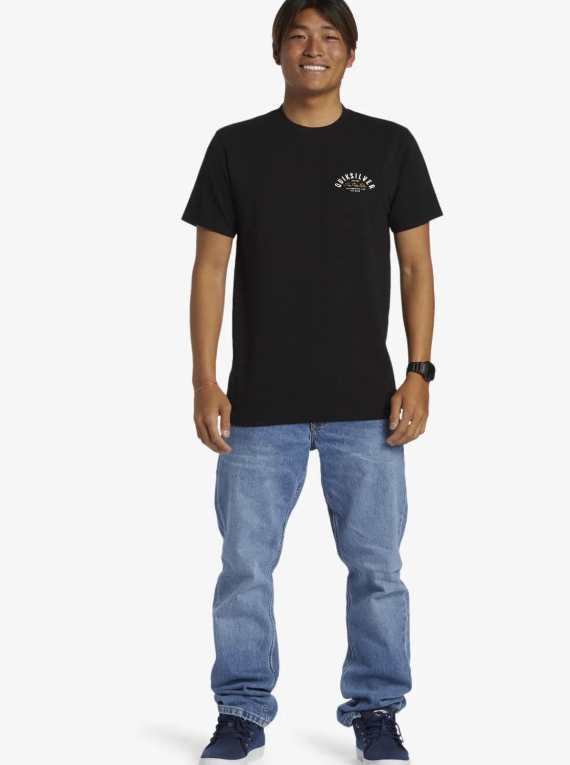 Quiksilver Logo Lockup T-Shirt Black Fashion