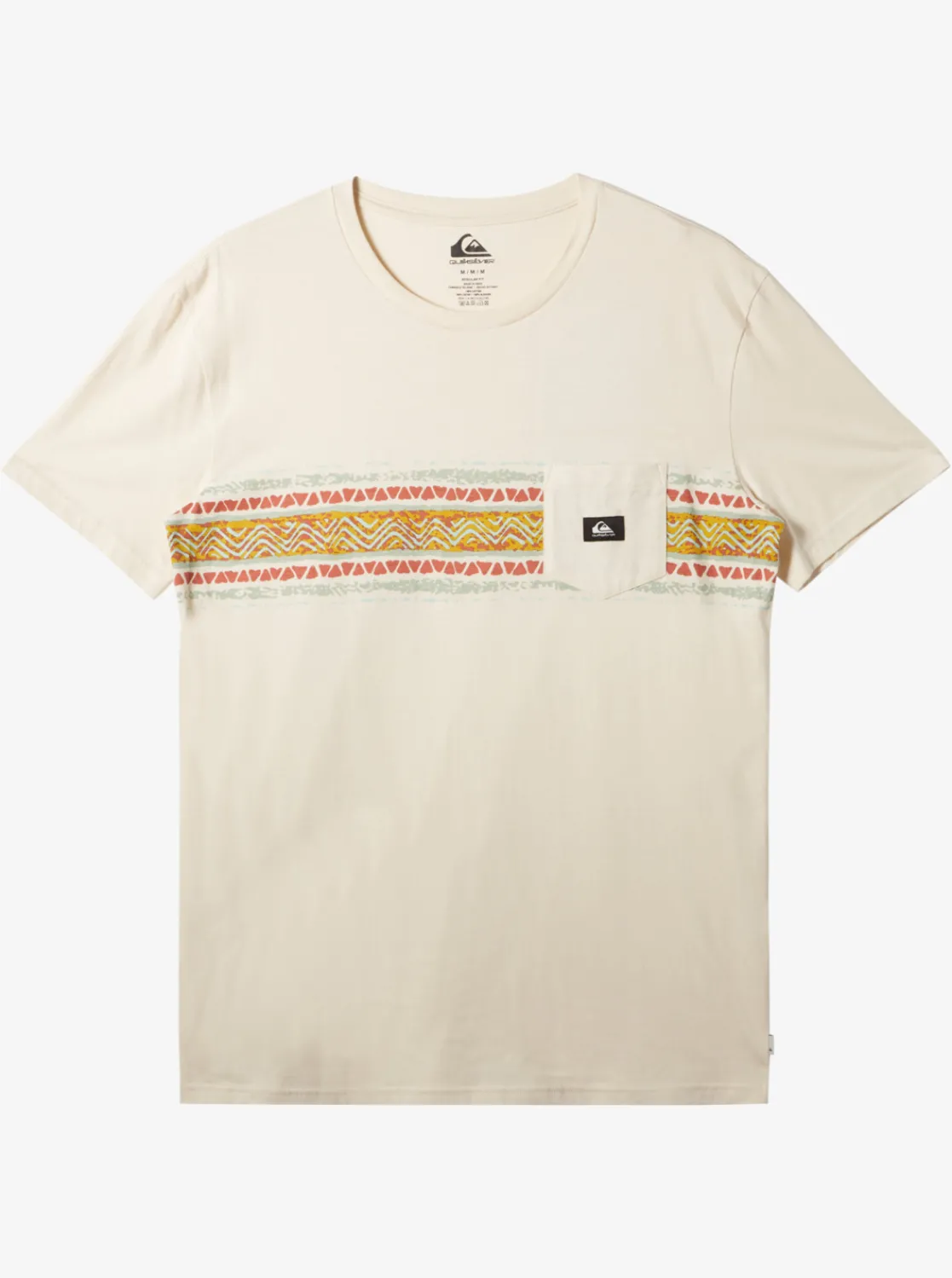 Quiksilver Mesa Stripe Pocket T-Shirt Birch Cheap