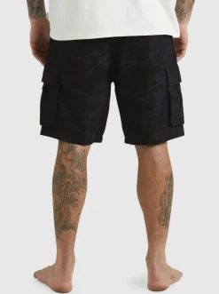 Quiksilver Mikey Cargo Shorts Tarmac Mongrel Camo Fashion