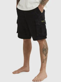 Quiksilver Mikey Cargo Shorts Tarmac Mongrel Camo Fashion