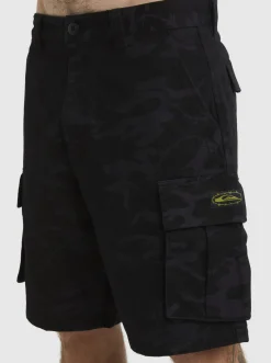 Quiksilver Mikey Cargo Shorts Tarmac Mongrel Camo Fashion