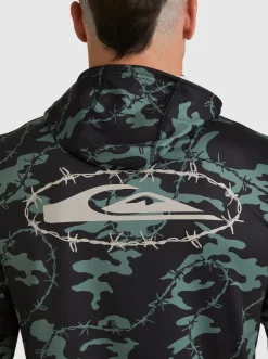 Quiksilver Mikey Hooded Long Sleeve Upf 50 Surf T-Shirt Black Store