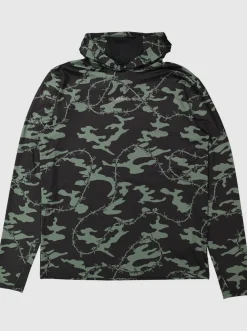 Quiksilver Mikey Hooded Long Sleeve Upf 50 Surf T-Shirt Black Store