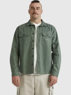 Quiksilver Mikey Long Sleeve Shirt Laurel Wreath Best