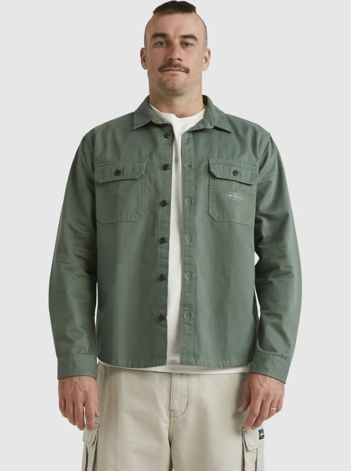 Quiksilver Mikey Long Sleeve Shirt Laurel Wreath Best