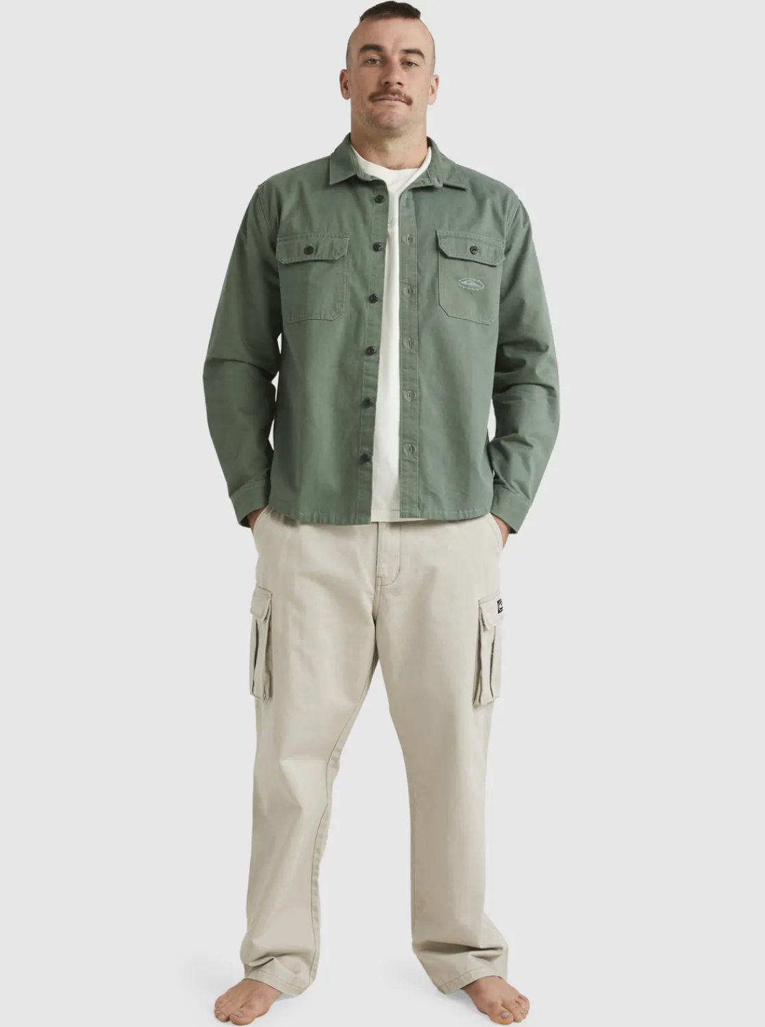 Quiksilver Mikey Long Sleeve Shirt Laurel Wreath Best