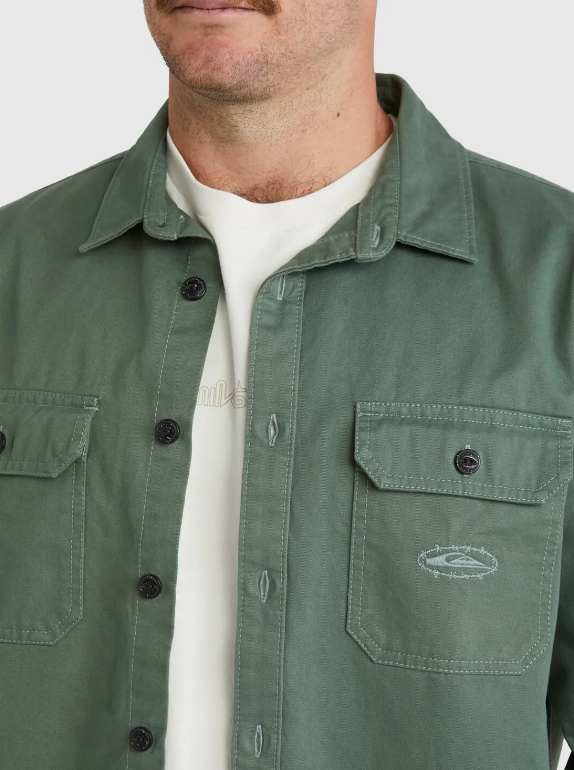 Quiksilver Mikey Long Sleeve Shirt Laurel Wreath Best