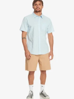 Quiksilver Minimo Short Sleeve Shirt Clear Sky Minimo Shop