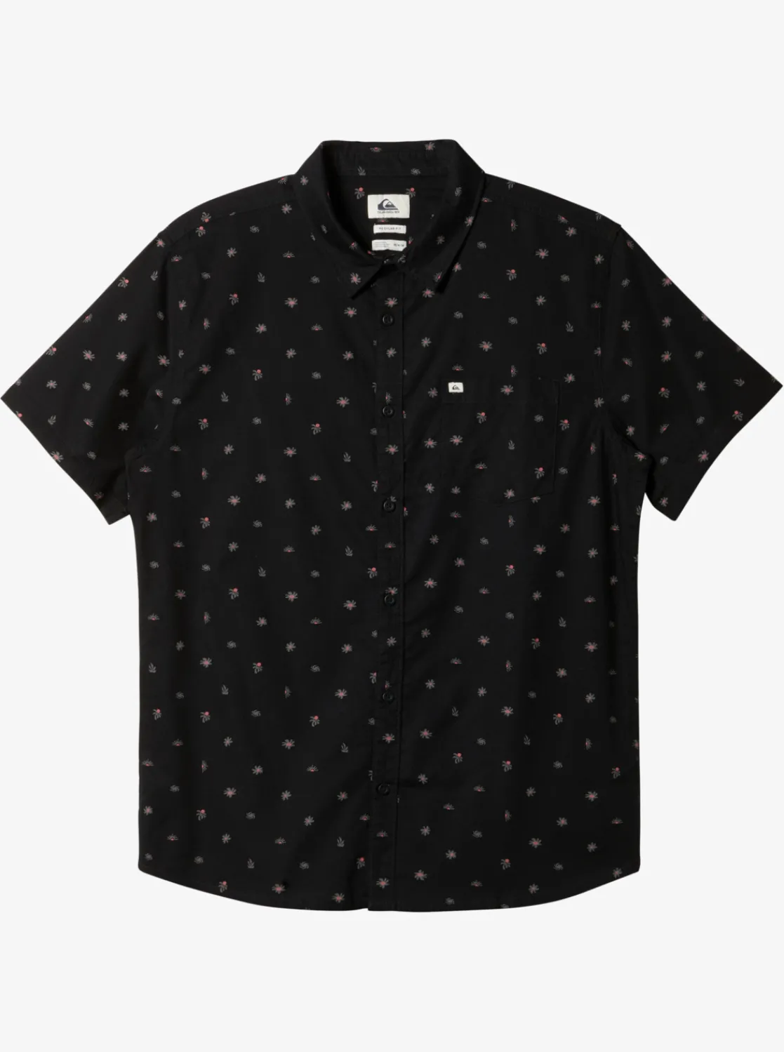 Quiksilver Minimo Short Sleeve Shirt Black Minimo Cheap