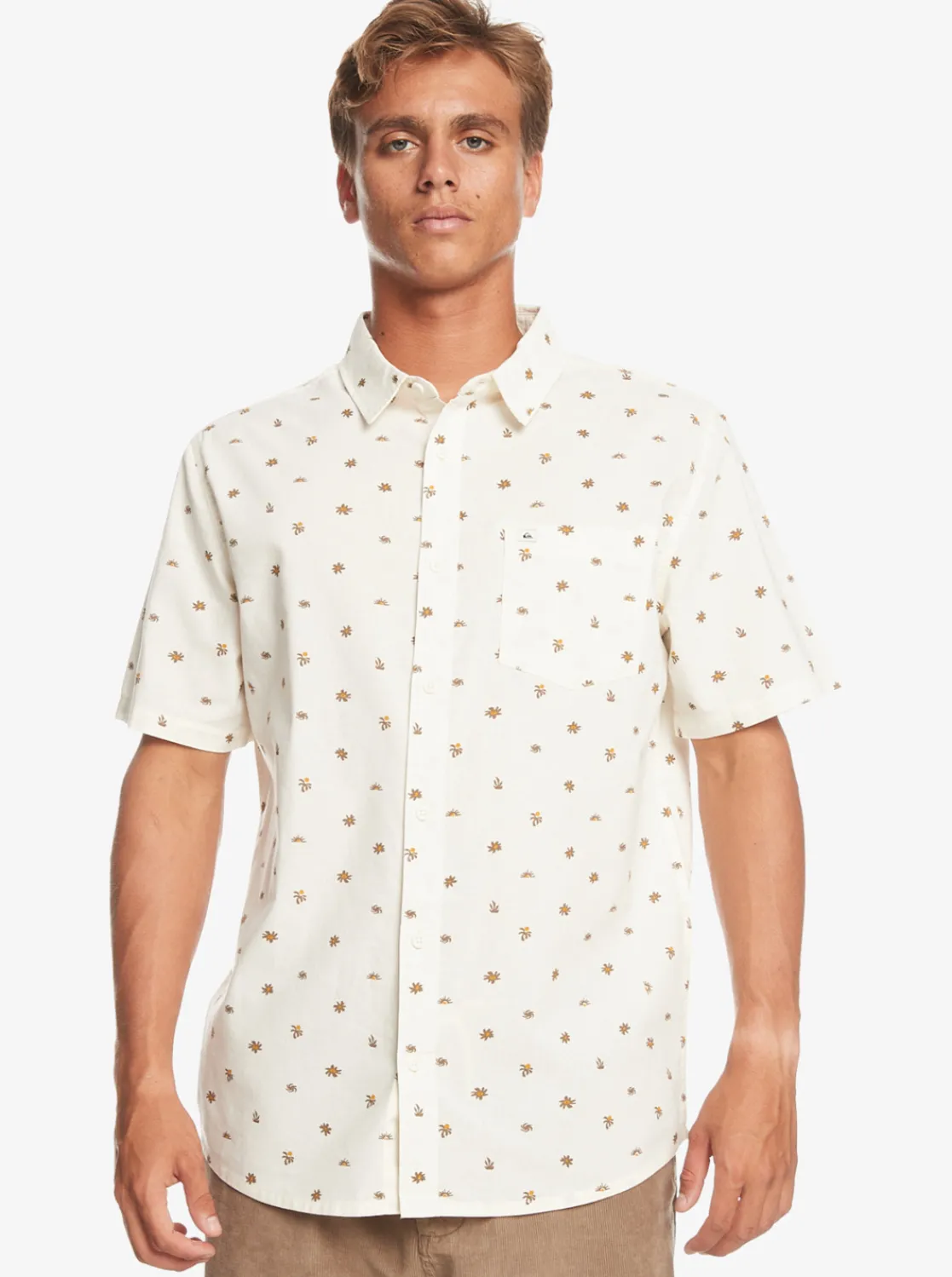 Quiksilver Minimo Short Sleeve Shirt Birch Minimo Cheap