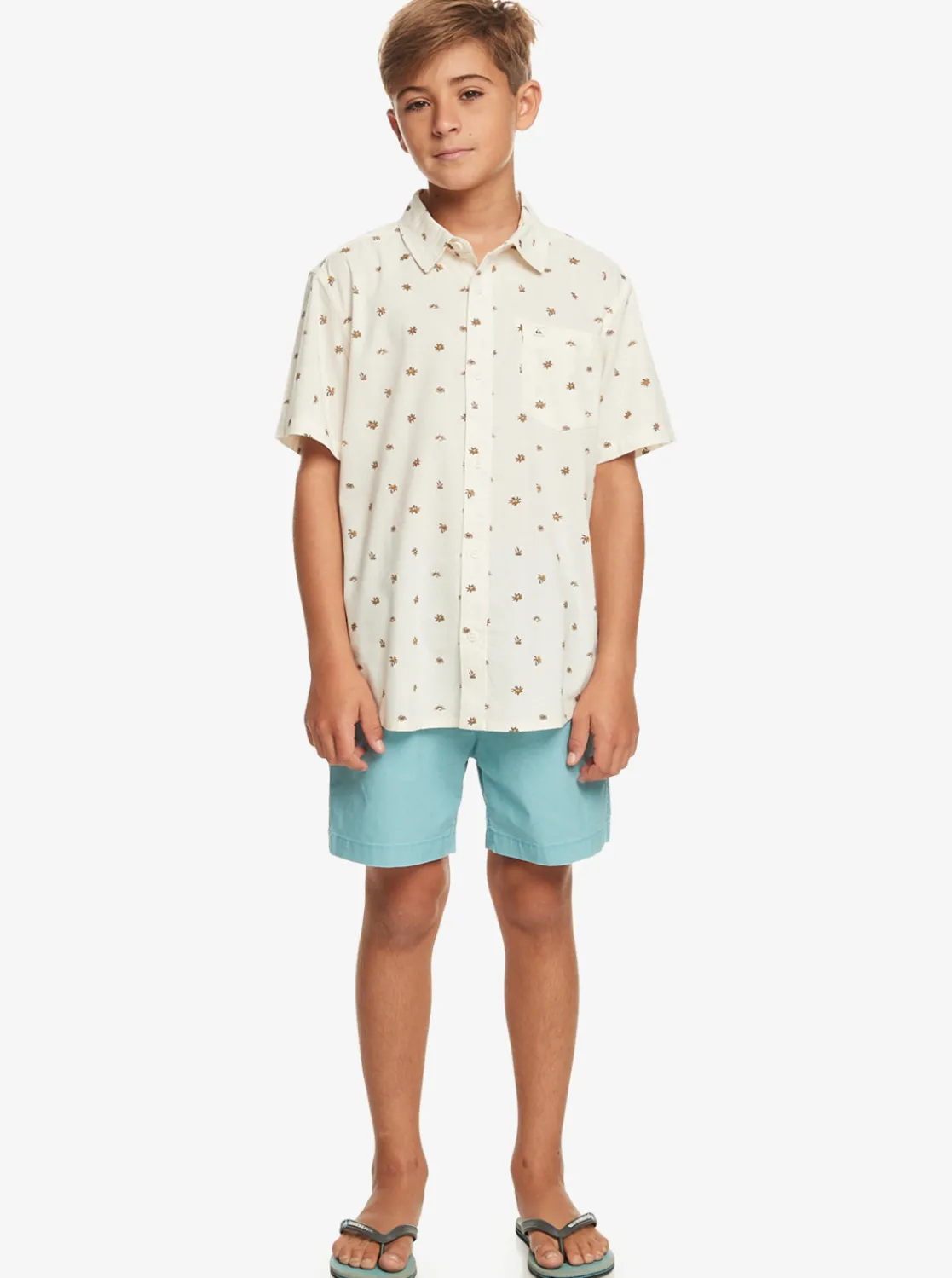 Quiksilver Minimo Short Sleeve Shirt Birch Minimo Cheap