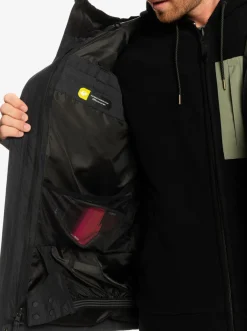 Quiksilver Mission 3-In-1 Technical Snow Jacket True Black Store