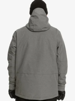 Quiksilver Mission Solid Insulated Snow Jacket Heather Grey Store