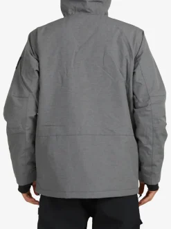 Quiksilver Mission Solid Insulated Snow Jacket Heather Grey Store