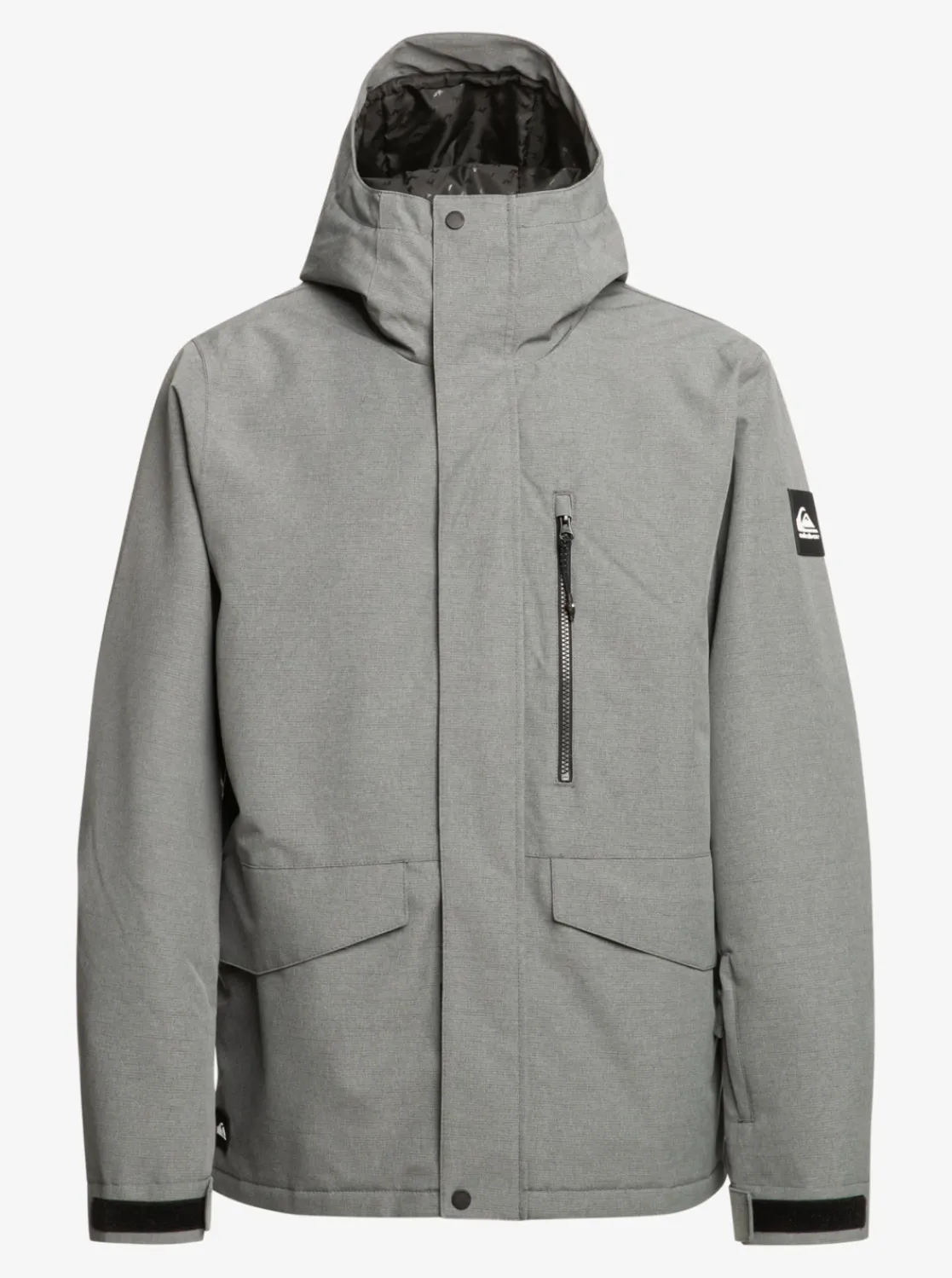 Quiksilver Mission Solid Insulated Snow Jacket Heather Grey Store