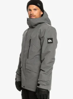 Quiksilver Mission Solid Insulated Snow Jacket Heather Grey Store