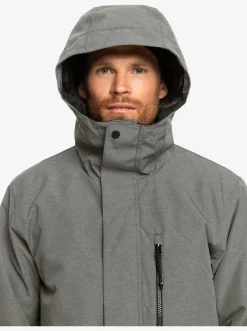Quiksilver Mission Solid Insulated Snow Jacket Heather Grey Store
