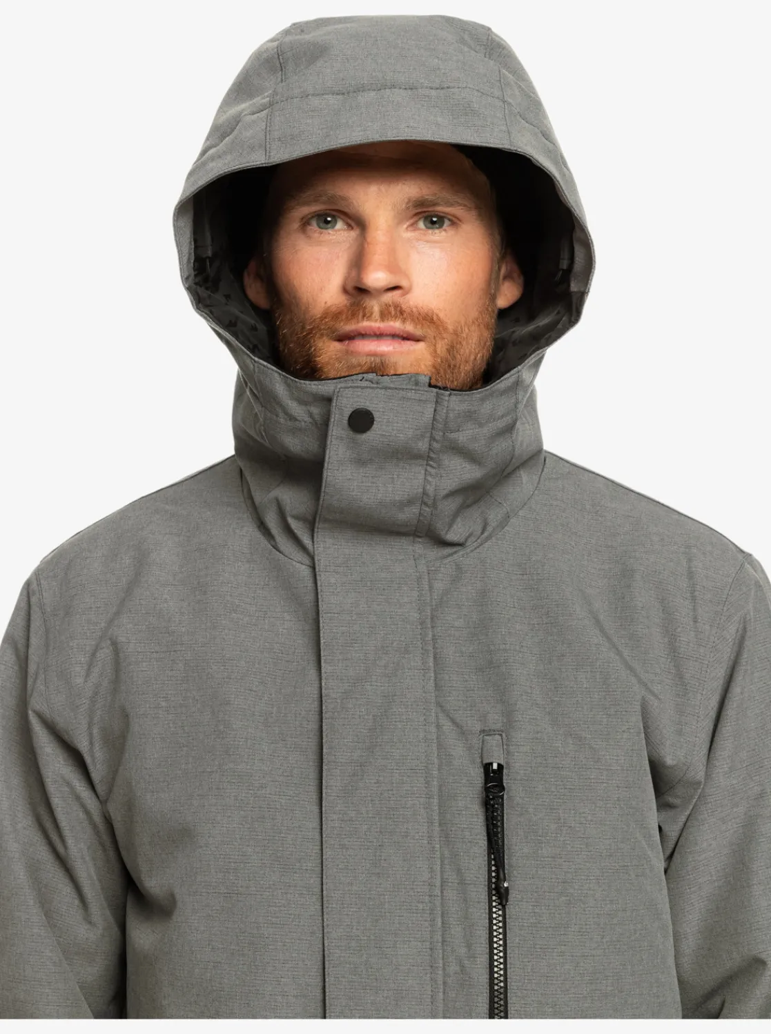 Quiksilver Mission Solid Insulated Snow Jacket Heather Grey Store