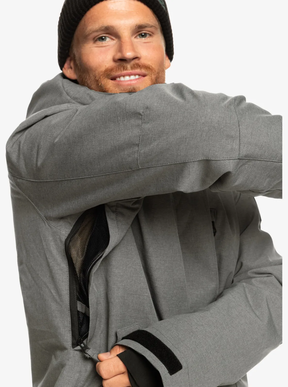 Quiksilver Mission Solid Insulated Snow Jacket Heather Grey Store