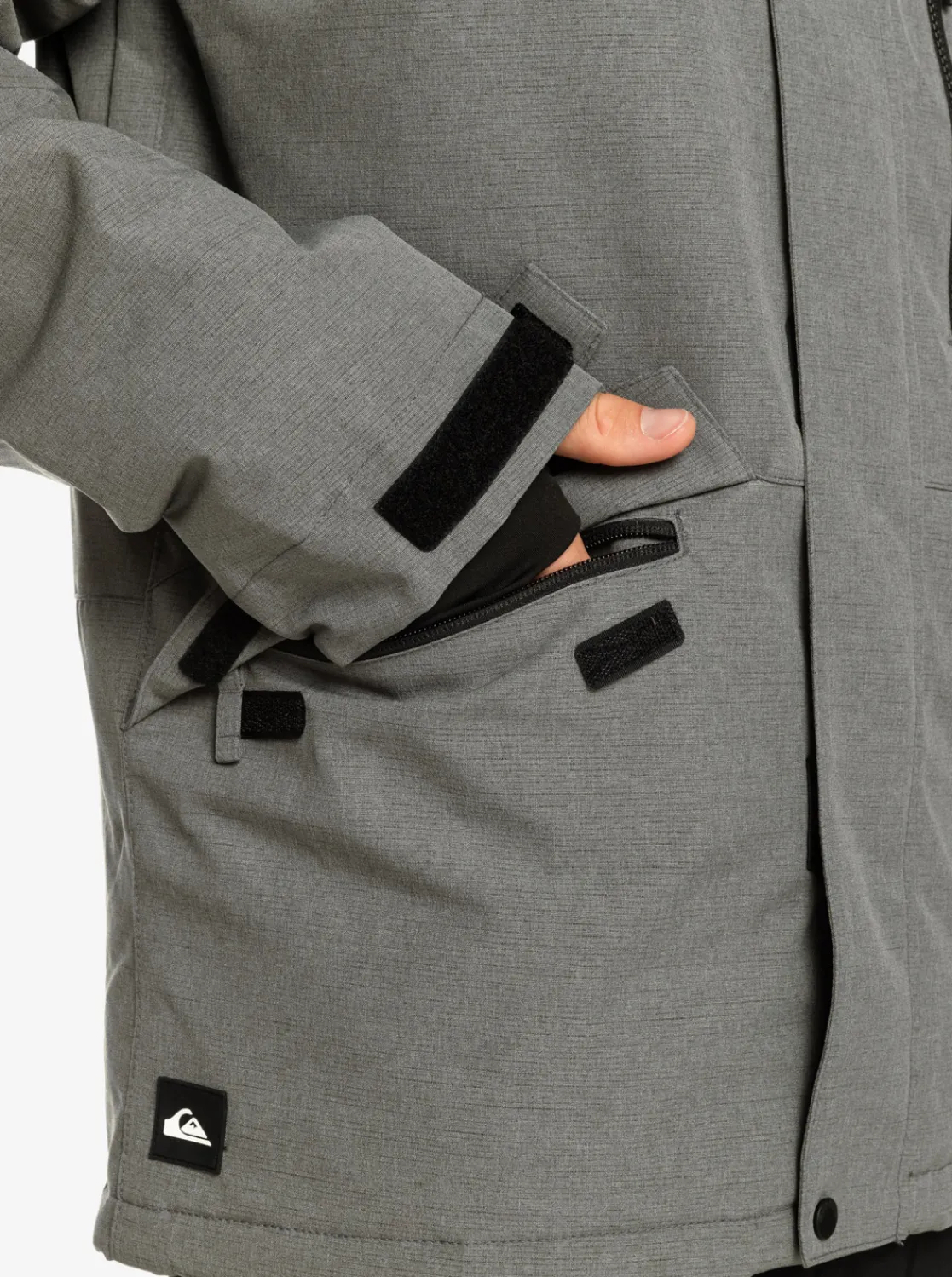 Quiksilver Mission Solid Insulated Snow Jacket Heather Grey Store