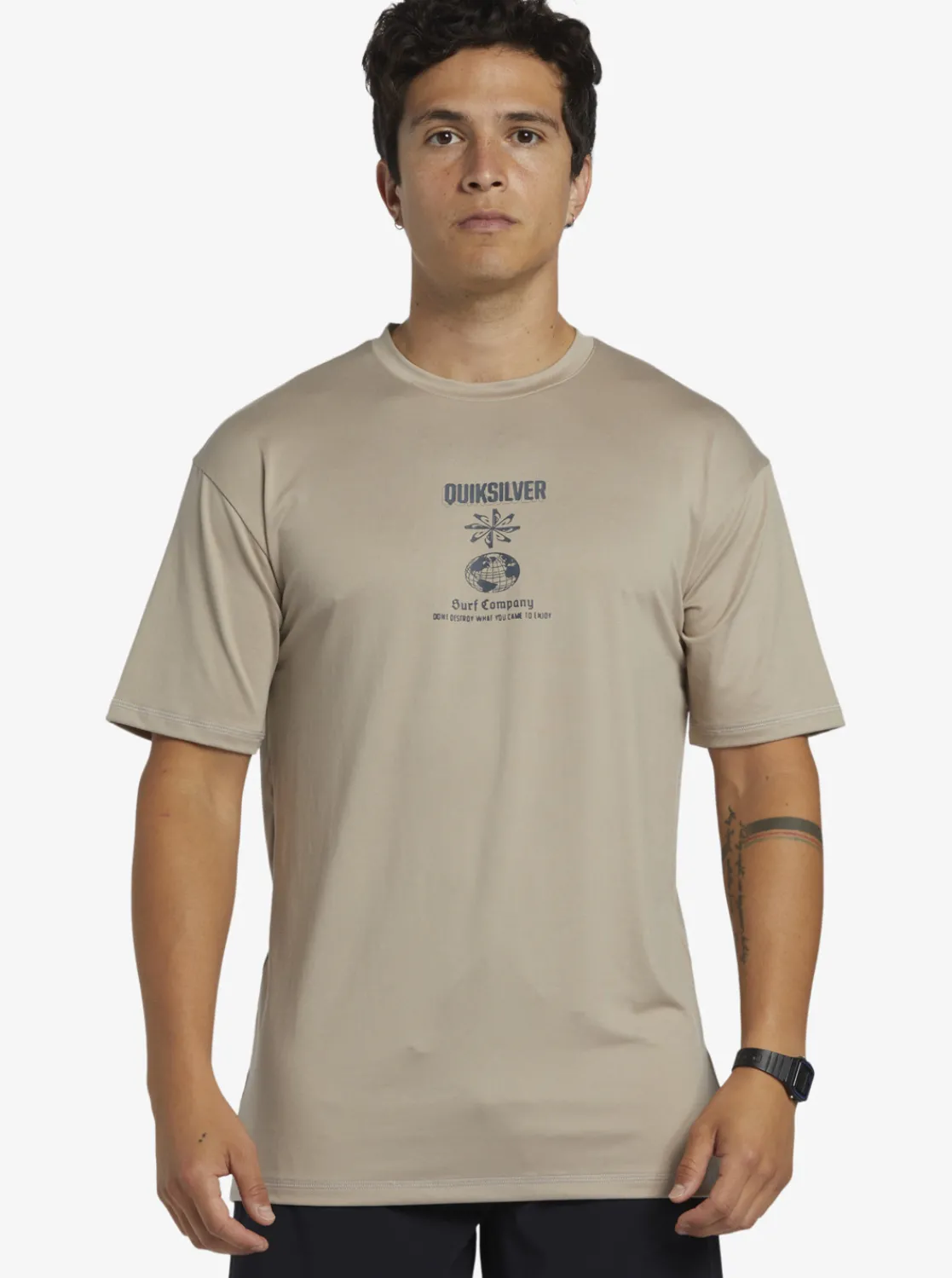 Quiksilver Mix Session Upf 50 Short Sleeve Surf Tee Goat Fashion