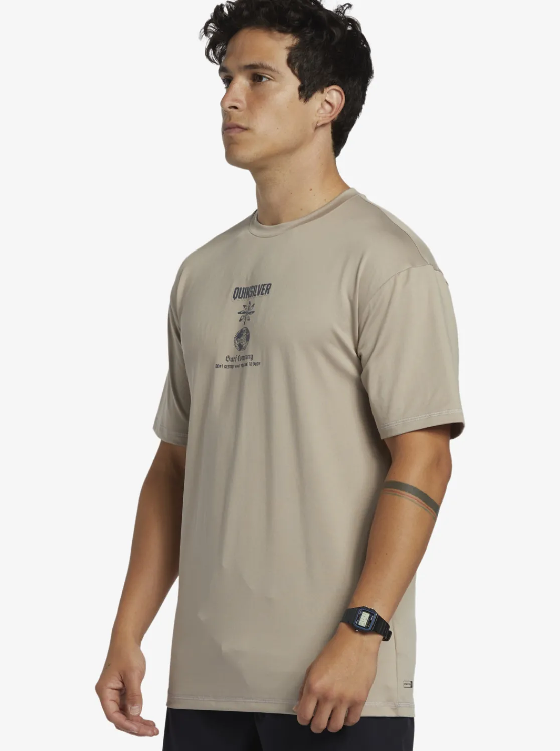 Quiksilver Mix Session Upf 50 Short Sleeve Surf Tee Goat Fashion