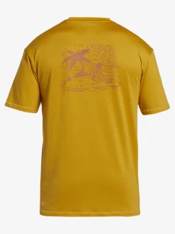 Quiksilver Mix Session Upf 50 Short Sleeve Surf Tee Wheat Shop