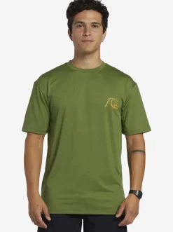 Quiksilver Mix Session Upf 50 Short Sleeve Surf Tee Dill Hot