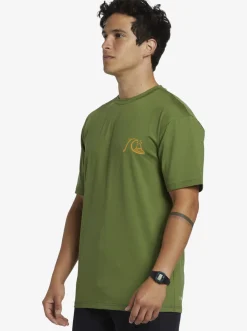 Quiksilver Mix Session Upf 50 Short Sleeve Surf Tee Dill Hot