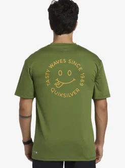 Quiksilver Mix Session Upf 50 Short Sleeve Surf Tee Dill Hot