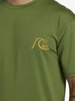 Quiksilver Mix Session Upf 50 Short Sleeve Surf Tee Dill Hot