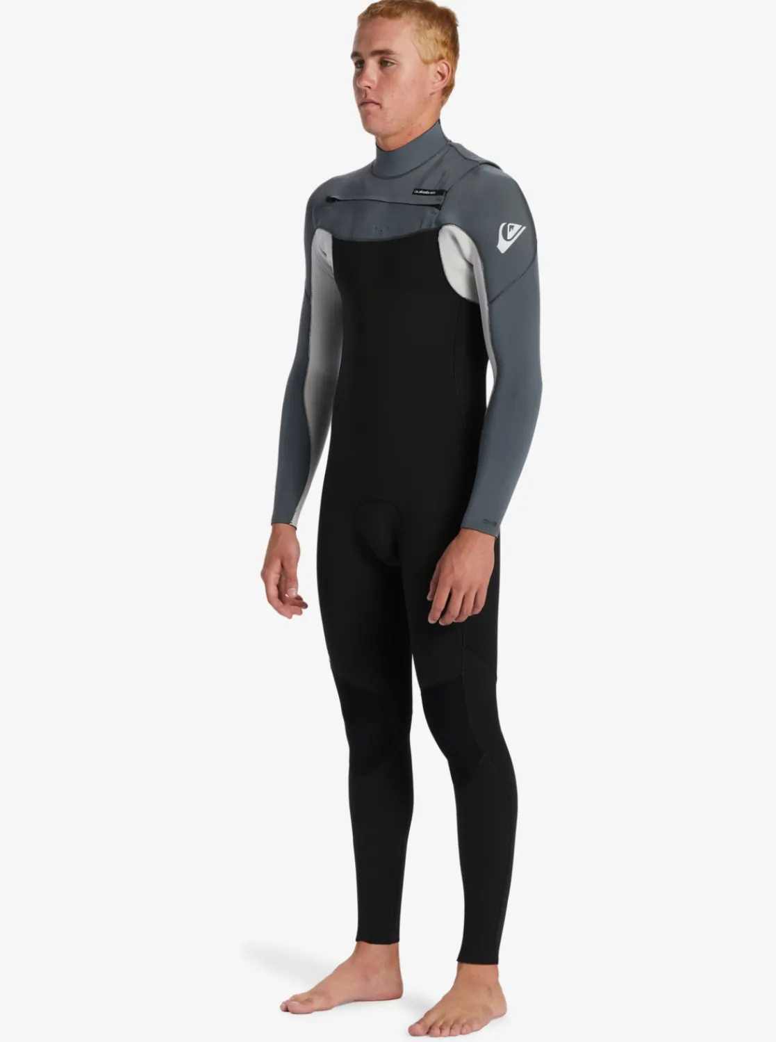 Quiksilver 3/2Mm Everyday Sessions Chest Zip Wetsuit Black/ Ash Flash Sale