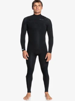 Quiksilver 4/3Mm Everyday Sessions Chest Zip Wetsuit Black Clearance