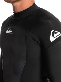 Quiksilver 3/2Mm Prologue Back Zip Wetsuit Black Cheap
