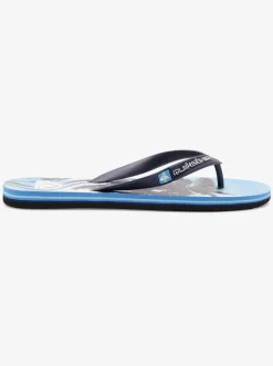 Quiksilver Molokai Highline Scallop Flip-Flops Blue 1 Best
