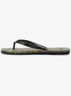 Quiksilver Molokai Recycled Flip-Flops Black/Blue/Black Best Sale