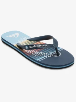 Quiksilver Molokai Word Flip-Flops Blue 4 Online