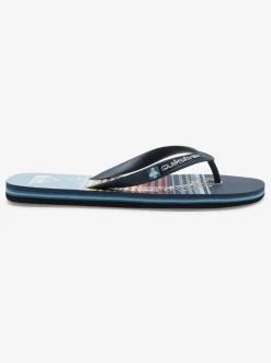 Quiksilver Molokai Word Flip-Flops Blue 4 Online