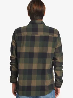 Quiksilver Motherfly Long Sleeve Shirt Major Brown Motherfly Flash Sale