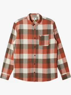Quiksilver Motherfly Long Sleeve Shirt Major Brown Motherfly Flash Sale